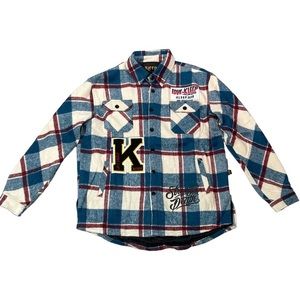 Blue and Red Plaid Jacket